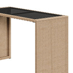 Ensemble de bar en osier 5 pièces pour mobilier d'extérieur Moasis - 5 pièces