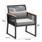 Ensemble de salle à manger d'extérieur 5 pièces Moasis - 5 pièces