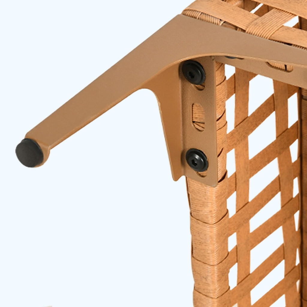 Ensemble de meubles de jardin Moasis 7 pièces en osier PE avec table basse et coussins