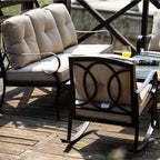 Ensembles de canapés durables Moda Steel Patio pour le client Combinaison gratuite
