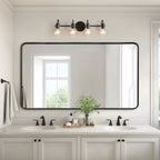 Applique murale moderne à 2, 3, 4 ou 5 lampes pour salle de bain, design minimaliste, en verre