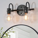 Applique murale moderne à 2, 3, 4 ou 5 lampes pour salle de bain, design minimaliste, en verre