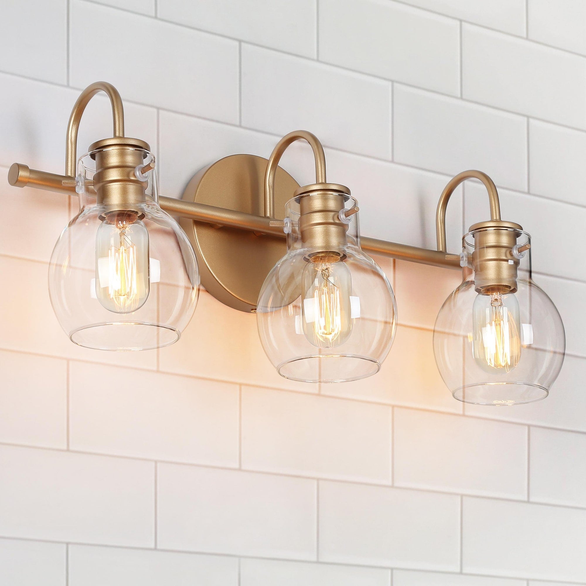 Applique murale moderne à 2, 3, 4 ou 5 lampes pour salle de bain, design minimaliste, en verre