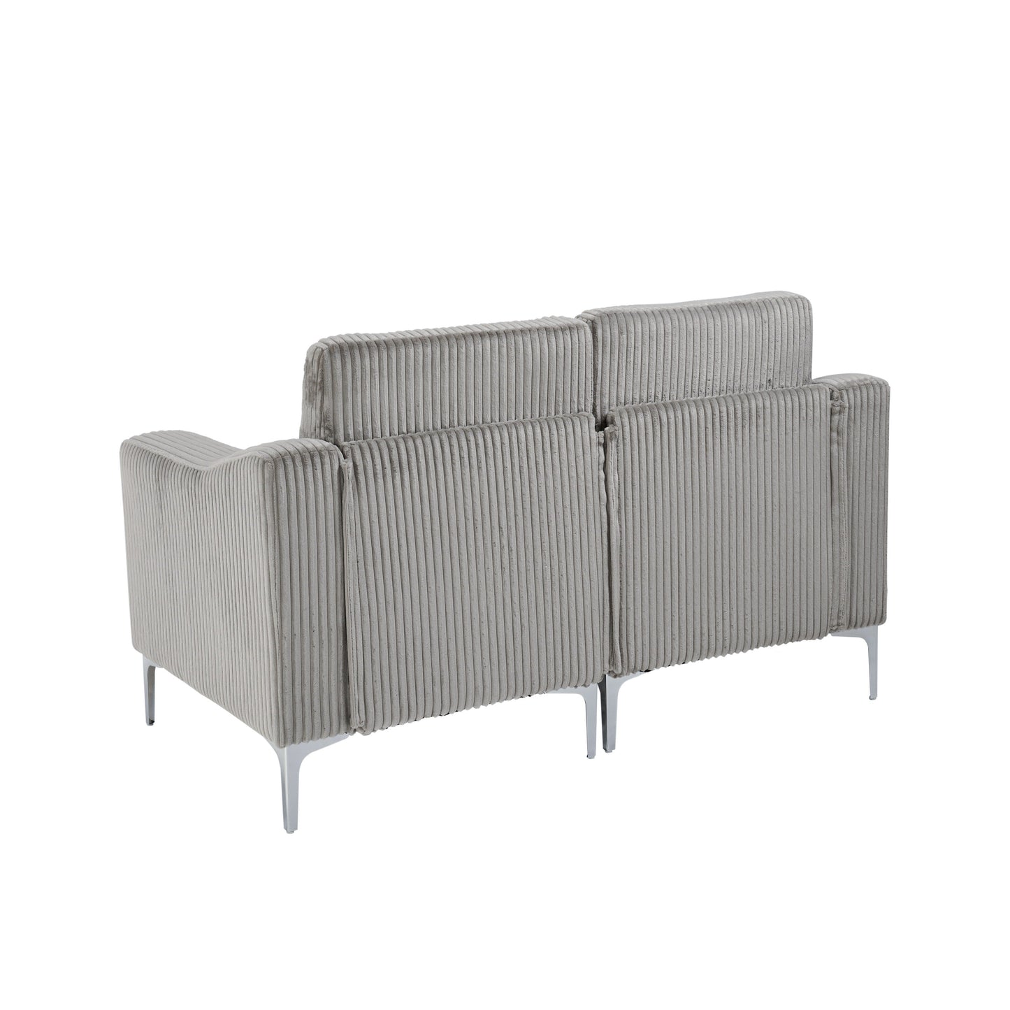 Canapé modulable moderne 2 places en velours côtelé pour salon et bureau