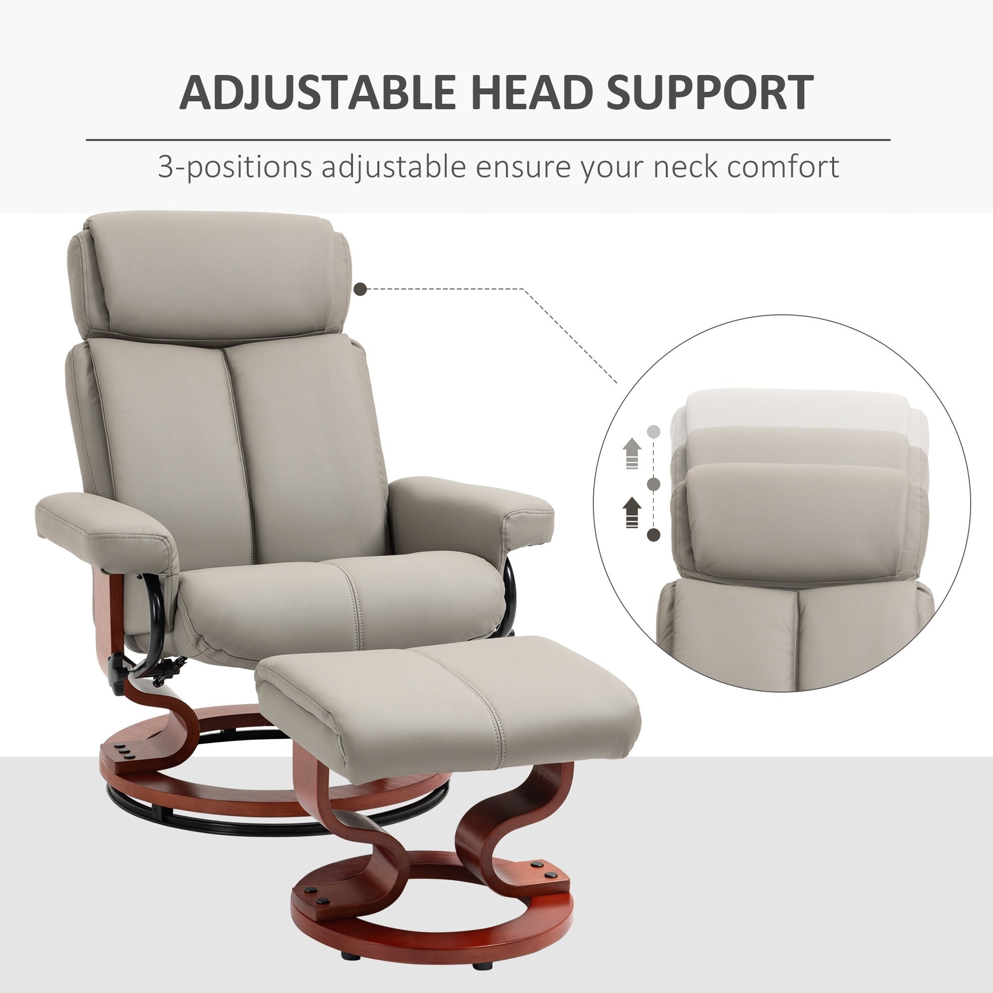 Fauteuil inclinable pivotant moderne 31,5