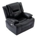 Fauteuil inclinable manuel pivotant à 360° moderne, fauteuil inclinable home cinéma avec bande lumineuse LED, canapé simple inclinable manuel