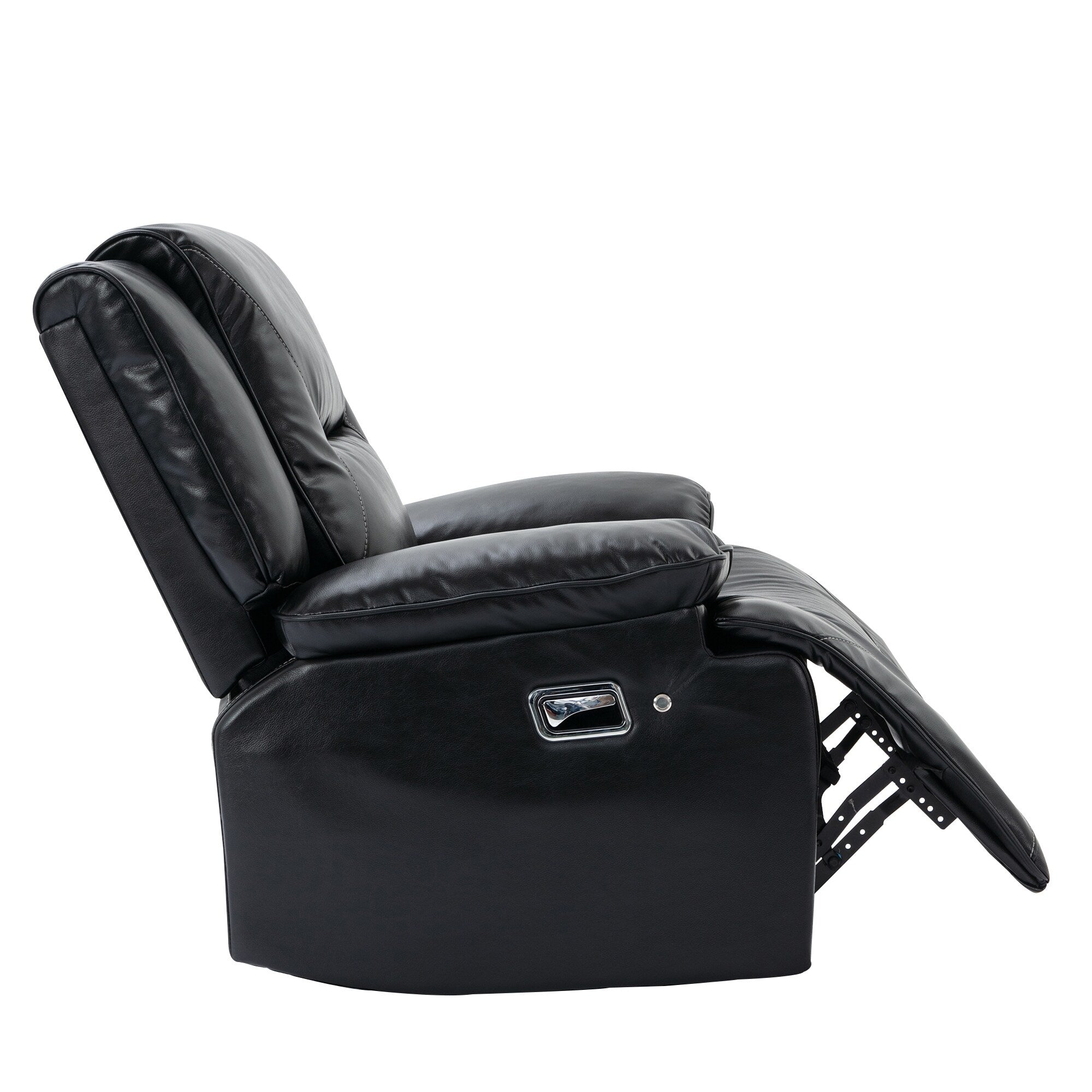 Fauteuil inclinable manuel pivotant à 360° moderne, fauteuil inclinable home cinéma avec bande lumineuse LED, canapé simple inclinable manuel