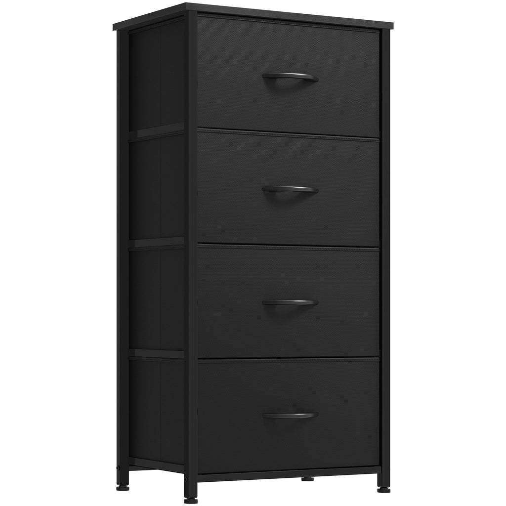 Commode moderne en tissu à 4/8/10 tiroirs avec plateau en bois