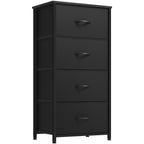Commode moderne en tissu à 4/8/10 tiroirs avec plateau en bois