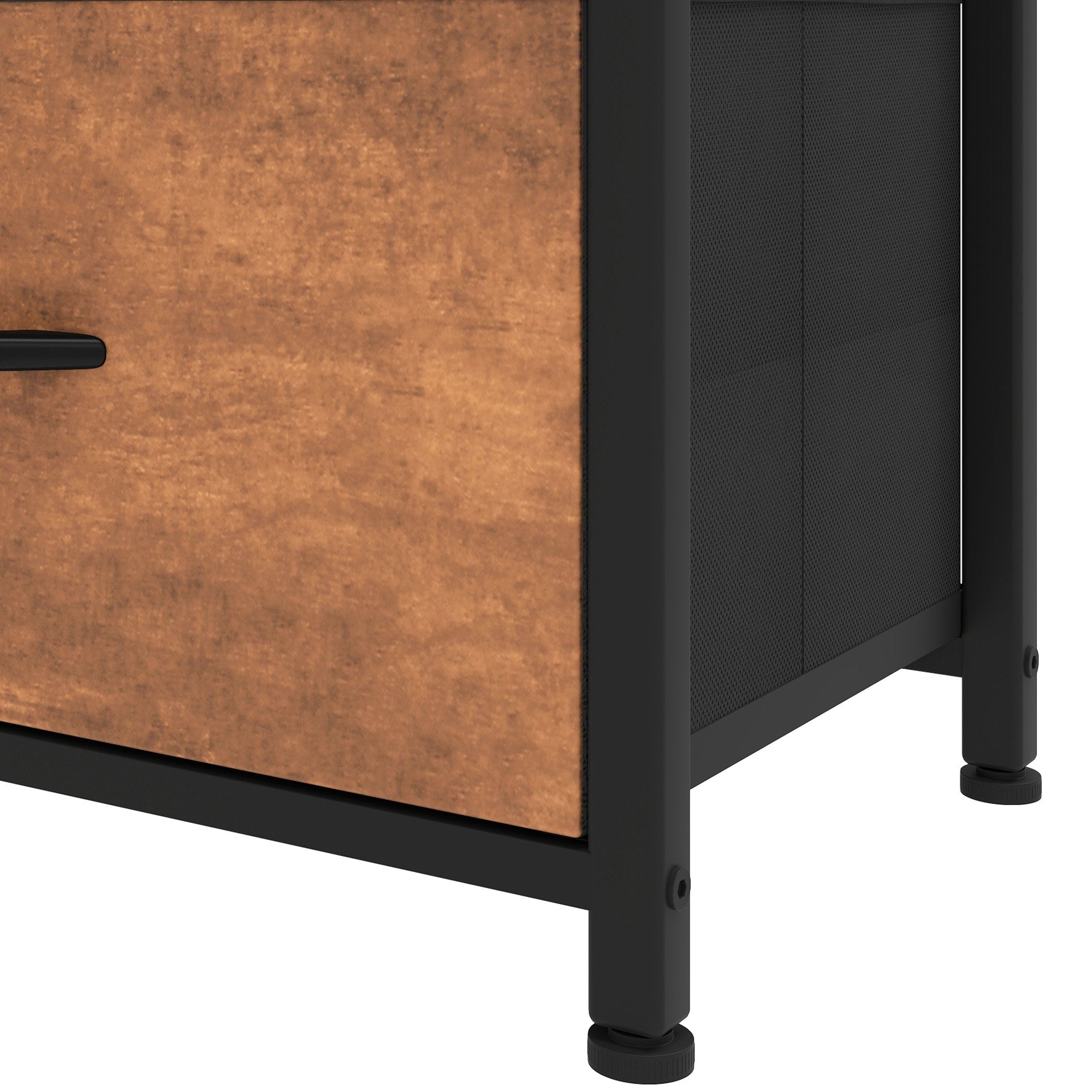 Commode moderne en tissu à 4/8/10 tiroirs avec plateau en bois