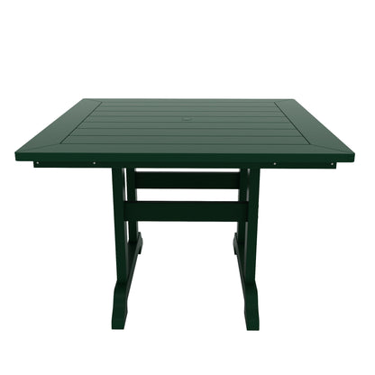 Ensemble de salle à manger d'extérieur Polytrends Shoreside, 5 pièces, carré, en polyester, respectueux de l'environnement, toutes saisons, avec fauteuils