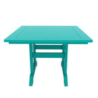 Ensemble de salle à manger d'extérieur Polytrends Shoreside, 5 pièces, carré, en polyester, respectueux de l'environnement, toutes saisons, avec fauteuils