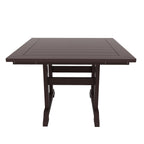 Ensemble de salle à manger d'extérieur Polytrends Shoreside, 5 pièces, carré, en polyester, respectueux de l'environnement, toutes saisons, avec fauteuils