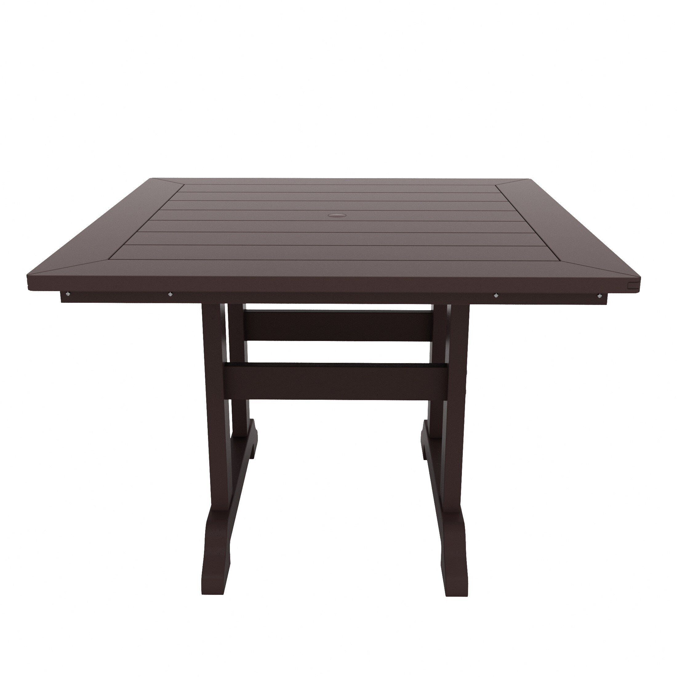 Ensemble de salle à manger d'extérieur Polytrends Shoreside, 5 pièces, carré, en polyester, respectueux de l'environnement, toutes saisons, avec fauteuils