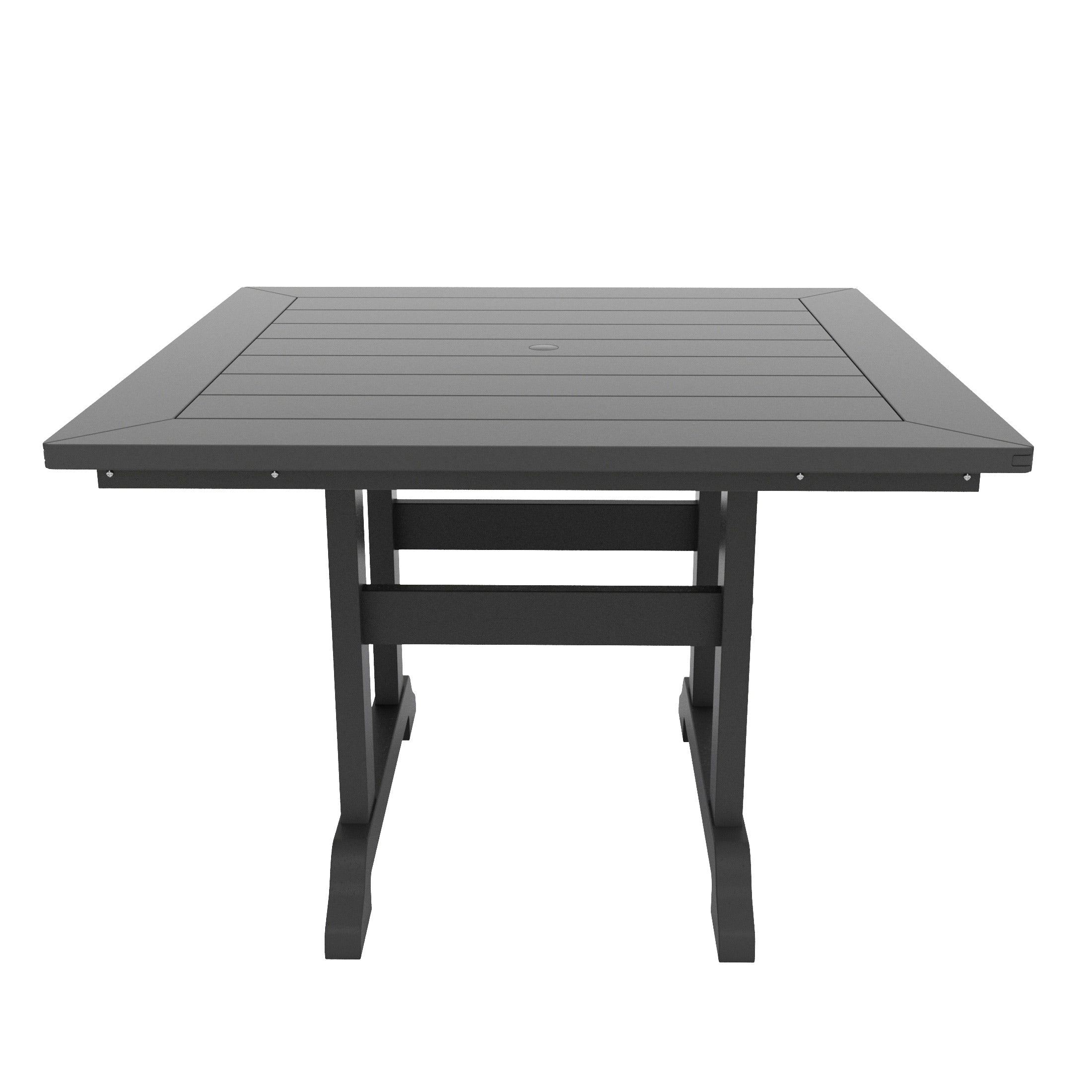 Ensemble de salle à manger d'extérieur Polytrends Shoreside, 5 pièces, carré, en polyester, respectueux de l'environnement, toutes saisons, avec fauteuils