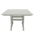Ensemble de salle à manger d'extérieur Polytrends Shoreside, 5 pièces, carré, en polyester, respectueux de l'environnement, toutes saisons, avec fauteuils