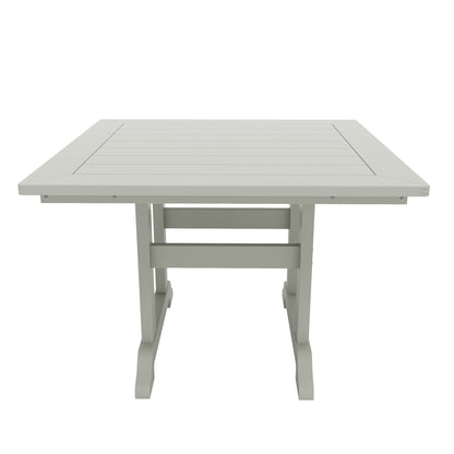 Ensemble de salle à manger d'extérieur Polytrends Shoreside, 5 pièces, carré, en polyester, respectueux de l'environnement, toutes saisons, avec fauteuils
