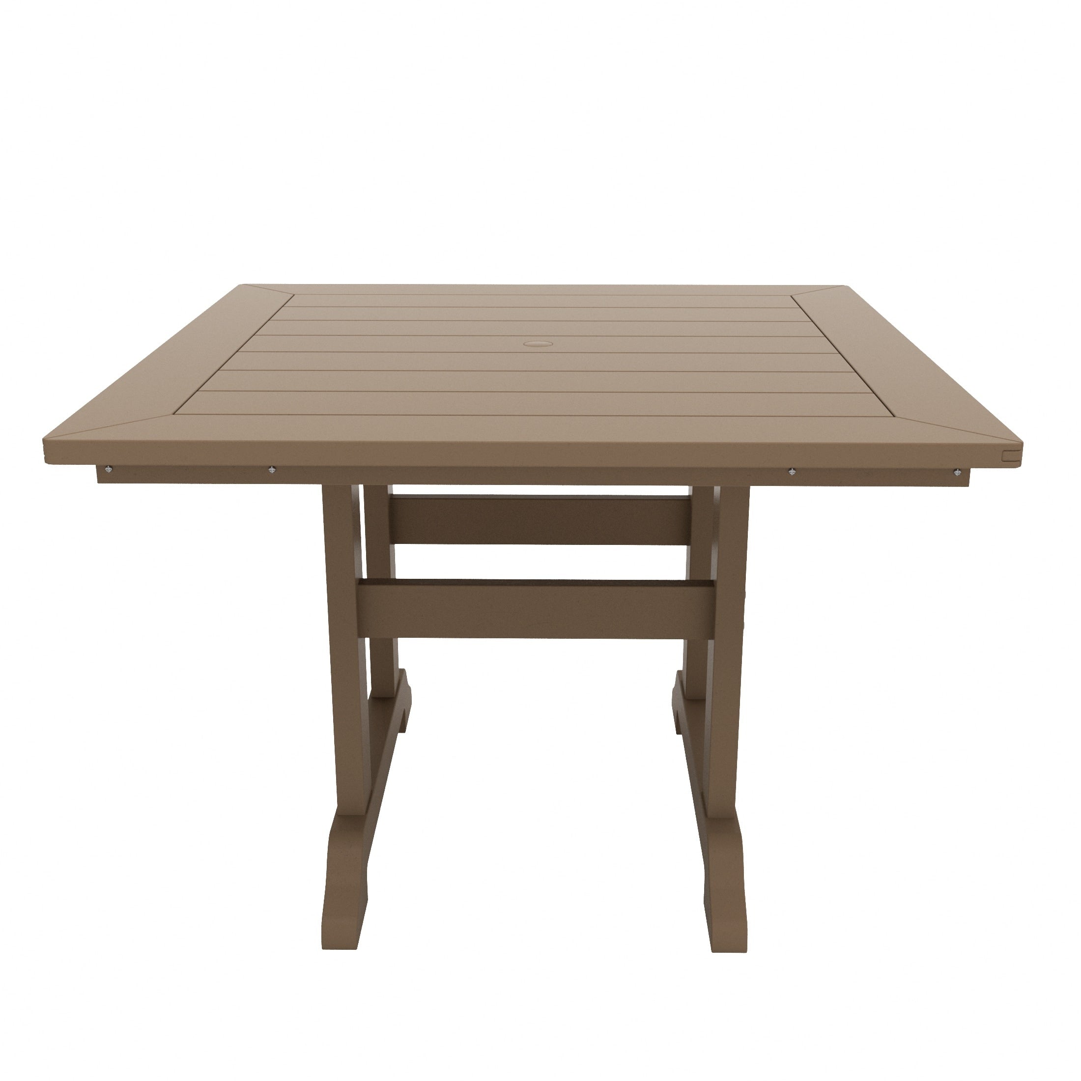 Ensemble de salle à manger d'extérieur Polytrends Shoreside, 5 pièces, carré, en polyester, respectueux de l'environnement, toutes saisons, avec fauteuils