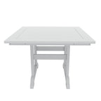 Ensemble de salle à manger d'extérieur Polytrends Shoreside, 5 pièces, carré, en polyester, respectueux de l'environnement, toutes saisons, avec fauteuils