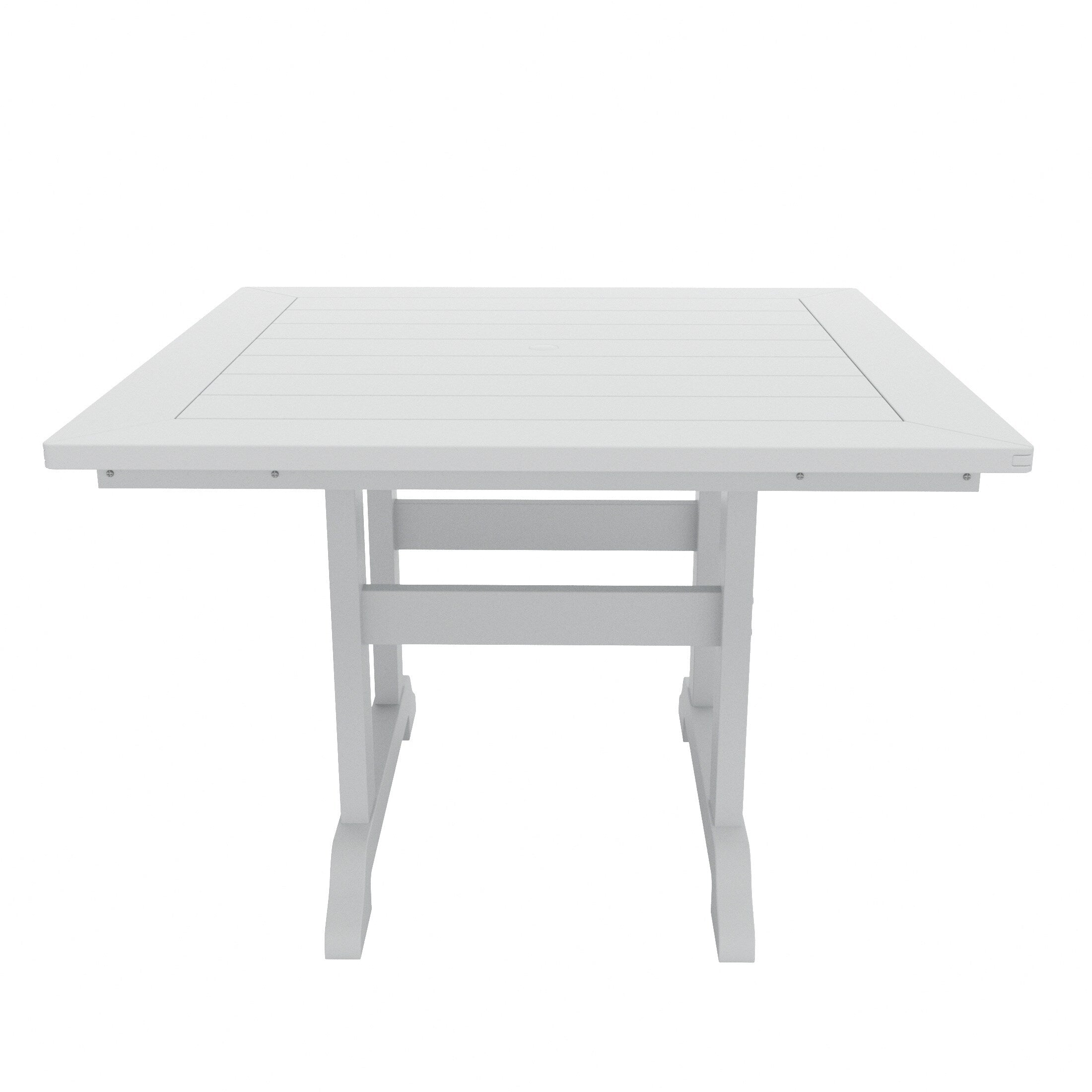 Ensemble de salle à manger d'extérieur Polytrends Shoreside, 5 pièces, carré, en polyester, respectueux de l'environnement, toutes saisons, avec fauteuils