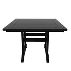 Ensemble de salle à manger d'extérieur Polytrends Shoreside, 5 pièces, carré, en polyester, respectueux de l'environnement, toutes saisons, avec fauteuils
