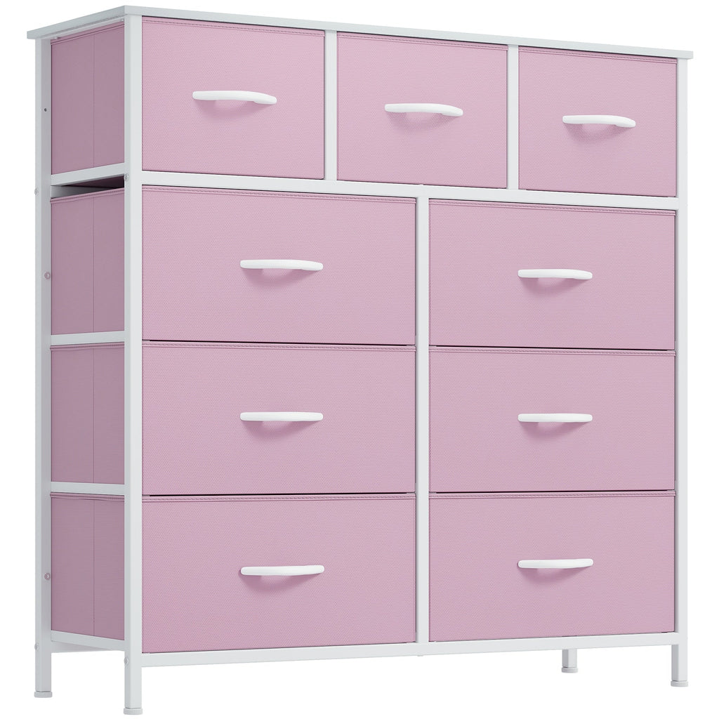 Commode de chambre moderne à 9 tiroirs avec tour de rangement