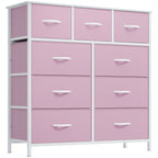 Commode de chambre moderne à 9 tiroirs avec tour de rangement