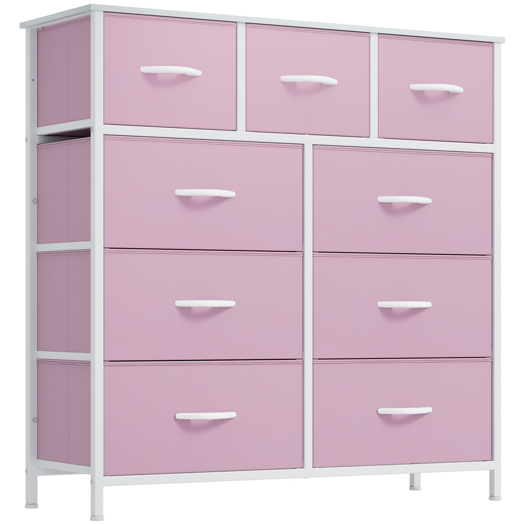 Commode de chambre moderne à 9 tiroirs avec tour de rangement