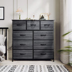 Commode de chambre moderne à 9 tiroirs avec tour de rangement