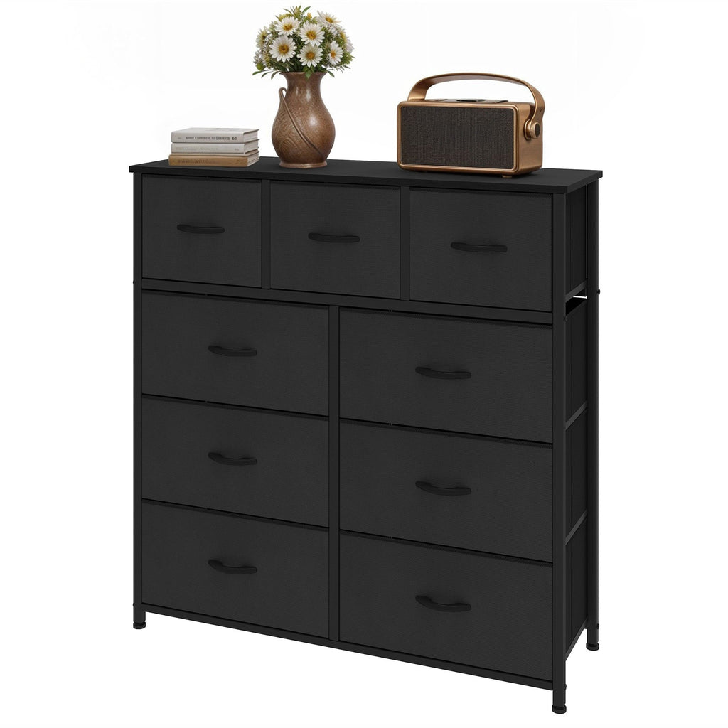 Commode de chambre moderne à 9 tiroirs avec tour de rangement