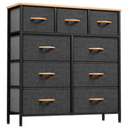 Commode de chambre moderne à 9 tiroirs avec tour de rangement