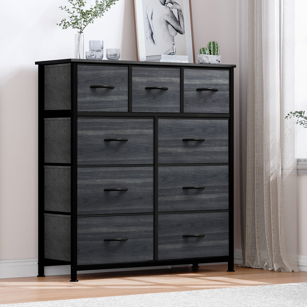 Commode de chambre moderne à 9 tiroirs avec tour de rangement