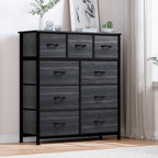 Commode de chambre moderne à 9 tiroirs avec tour de rangement