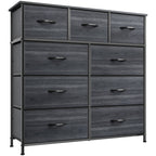 Commode de chambre moderne à 9 tiroirs avec tour de rangement