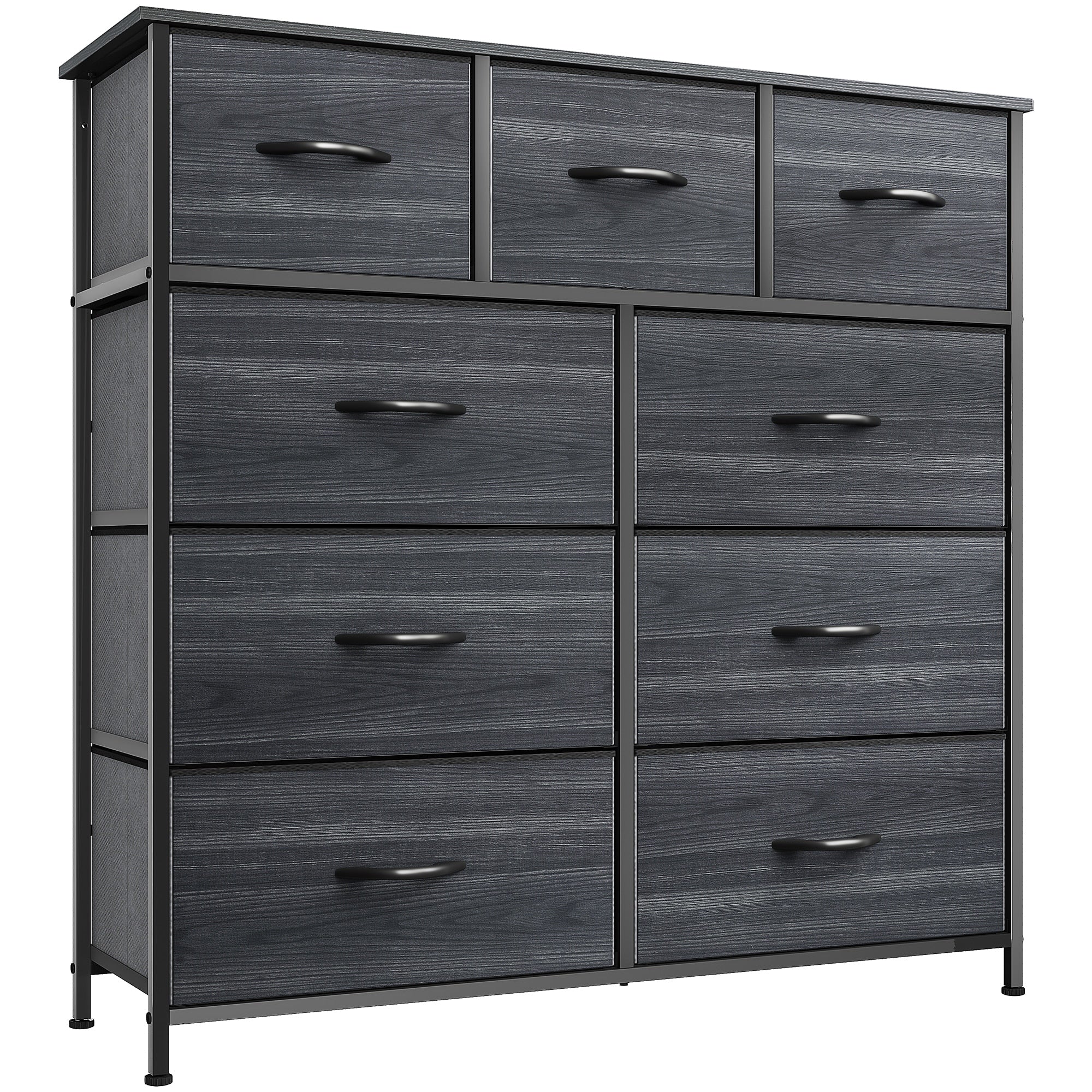 Commode de chambre moderne à 9 tiroirs avec tour de rangement