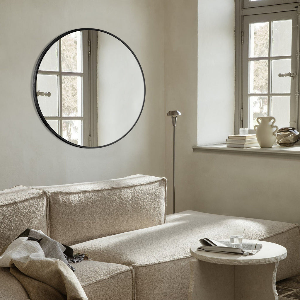 Miroir de salle de bain rond mural moderne