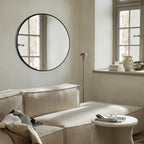 Miroir de salle de bain rond mural moderne
