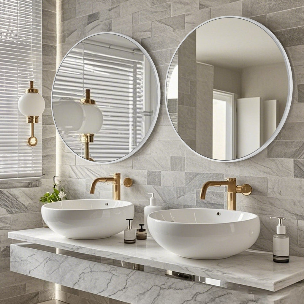 Miroir de salle de bain rond mural moderne