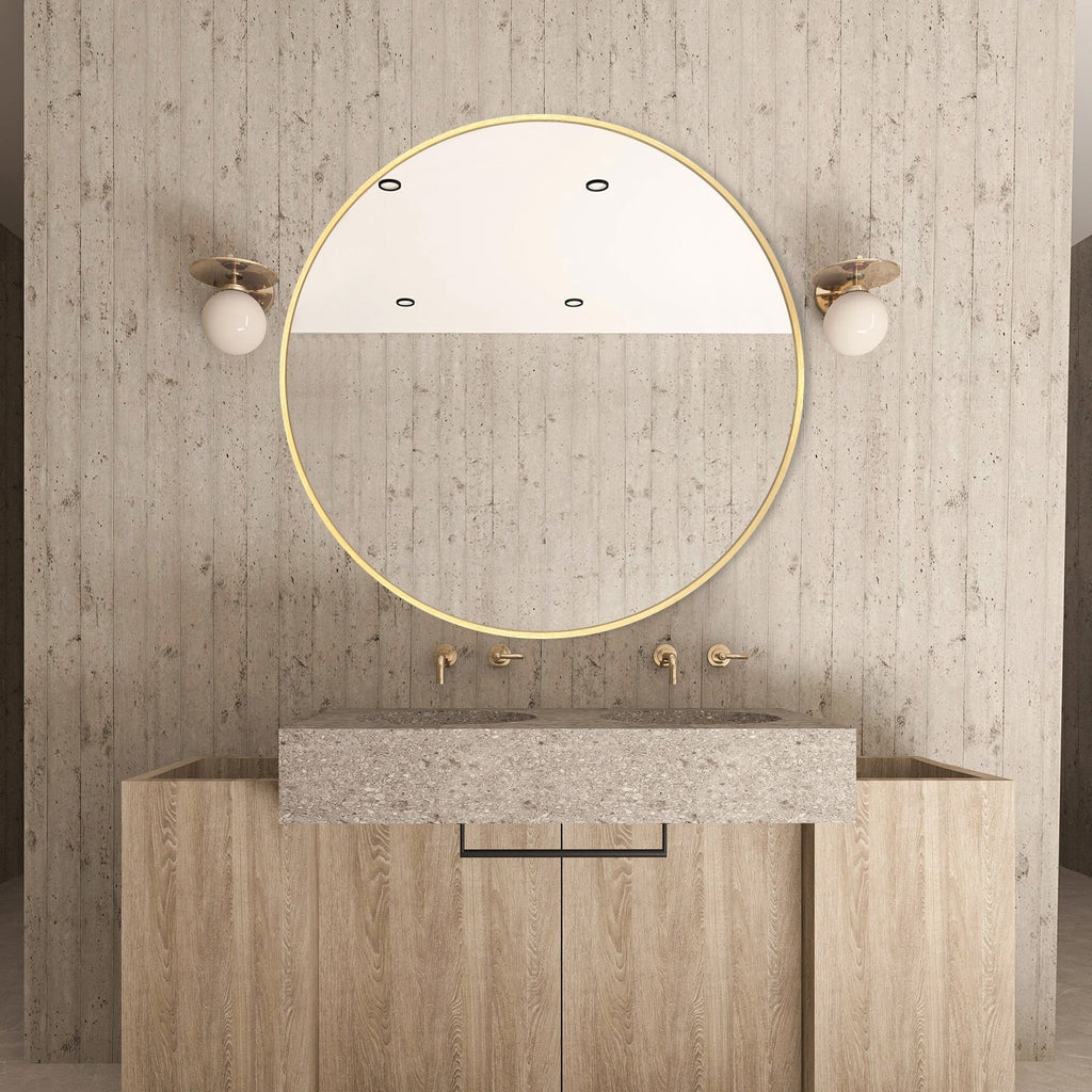 Miroir de salle de bain rond mural moderne