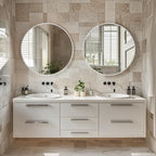 Miroir de salle de bain rond mural moderne