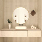 Miroir de salle de bain rond mural moderne