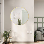 Miroir de salle de bain rond mural moderne