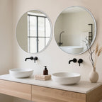 Miroir de salle de bain rond mural moderne