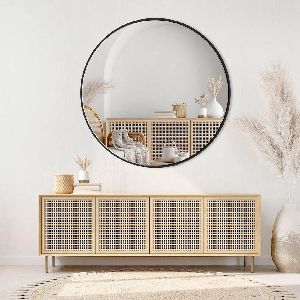 Miroir de salle de bain rond mural moderne