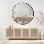Miroir de salle de bain rond mural moderne