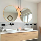 Miroir de salle de bain rond mural moderne