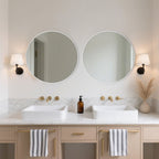 Miroir de salle de bain rond mural moderne