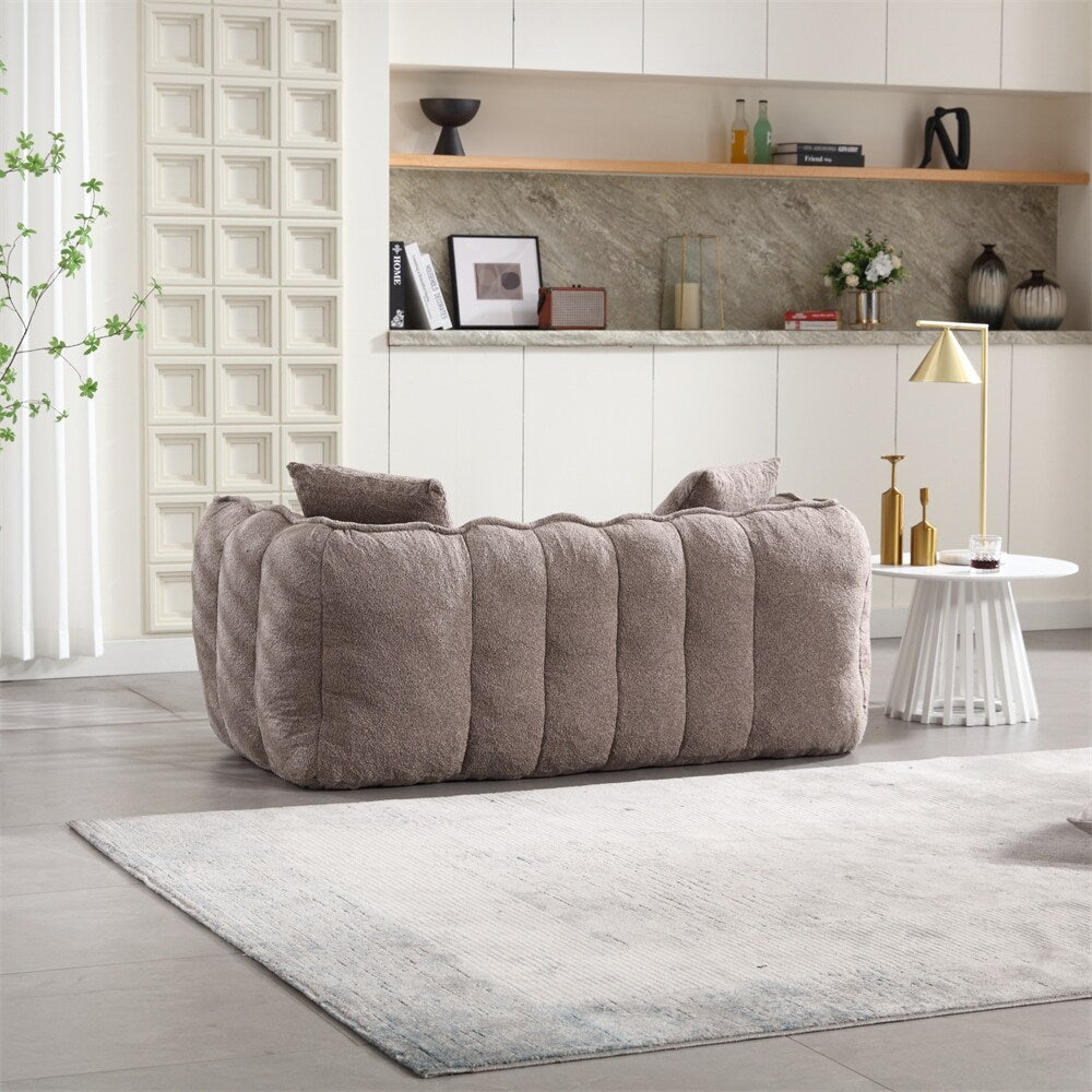 Canapé inclinable moderne en chenille avec mousse haute résilience