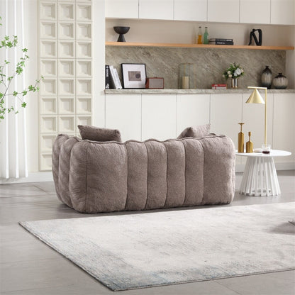 Canapé inclinable moderne en chenille avec mousse haute résilience