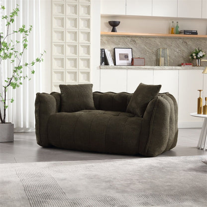 Canapé inclinable moderne en chenille avec mousse haute résilience